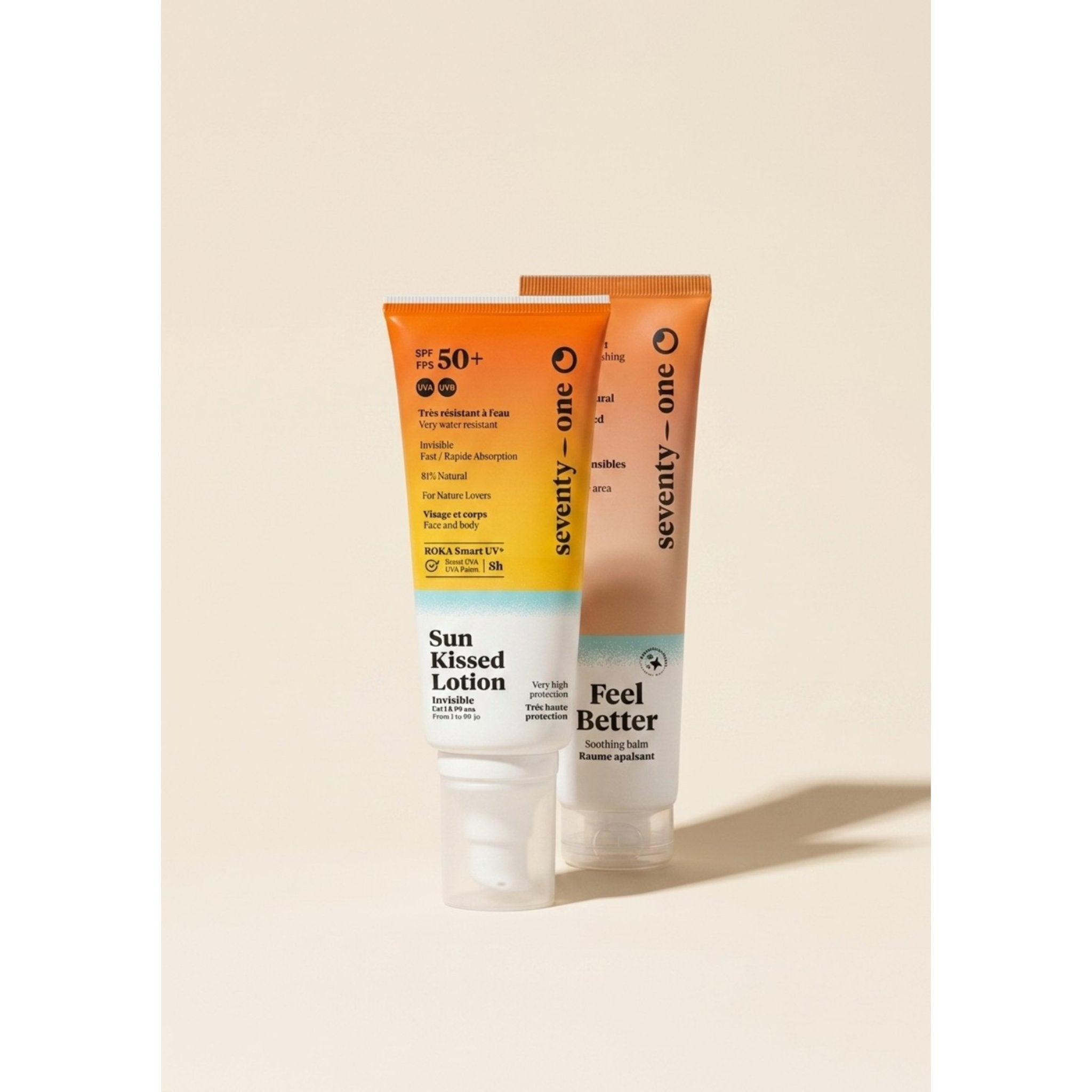 seventyone-percent-le-duo-visage-signature-lotion-spf50-baume-feel-better image 1