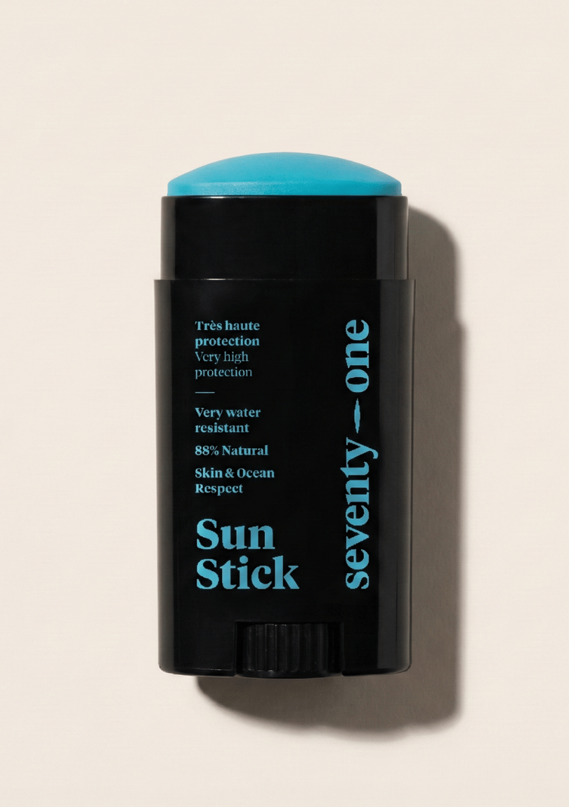 seventyone-percent-the-ocean-blue-spf50-stick-solaire-visage-teinte-bleue image 1