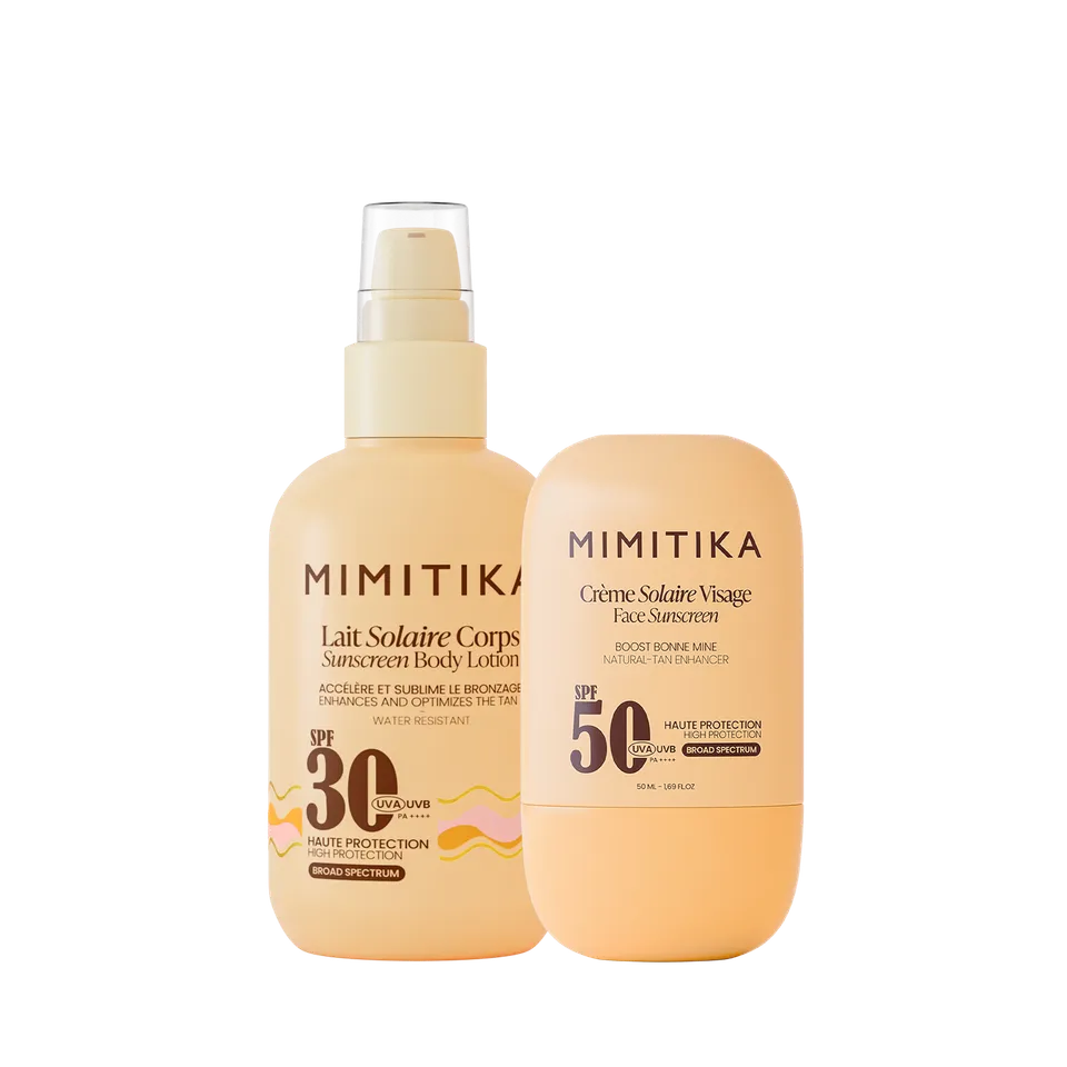 mimitika-duo-cr-me-visage-spf50-lait-solaire-spf30-protection-visage-et-corps image 1