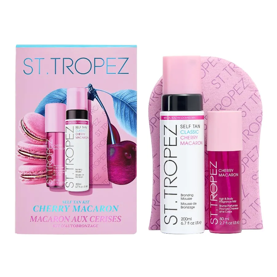 st-tropez-self-tan-cherry-macaron-kit image 1