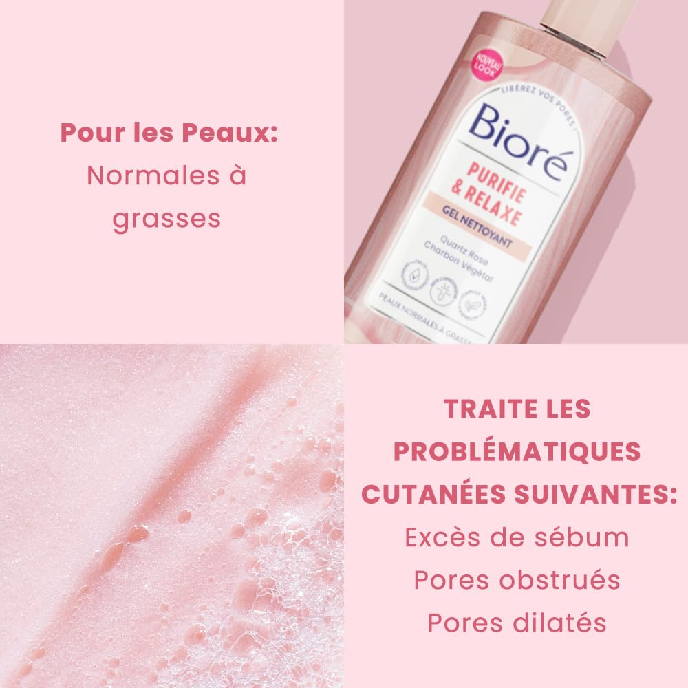 bior-gel-nettoyant-purifie-relaxe-quartz-rose-charbon-200-ml-gel-purifiant-anti- image 3