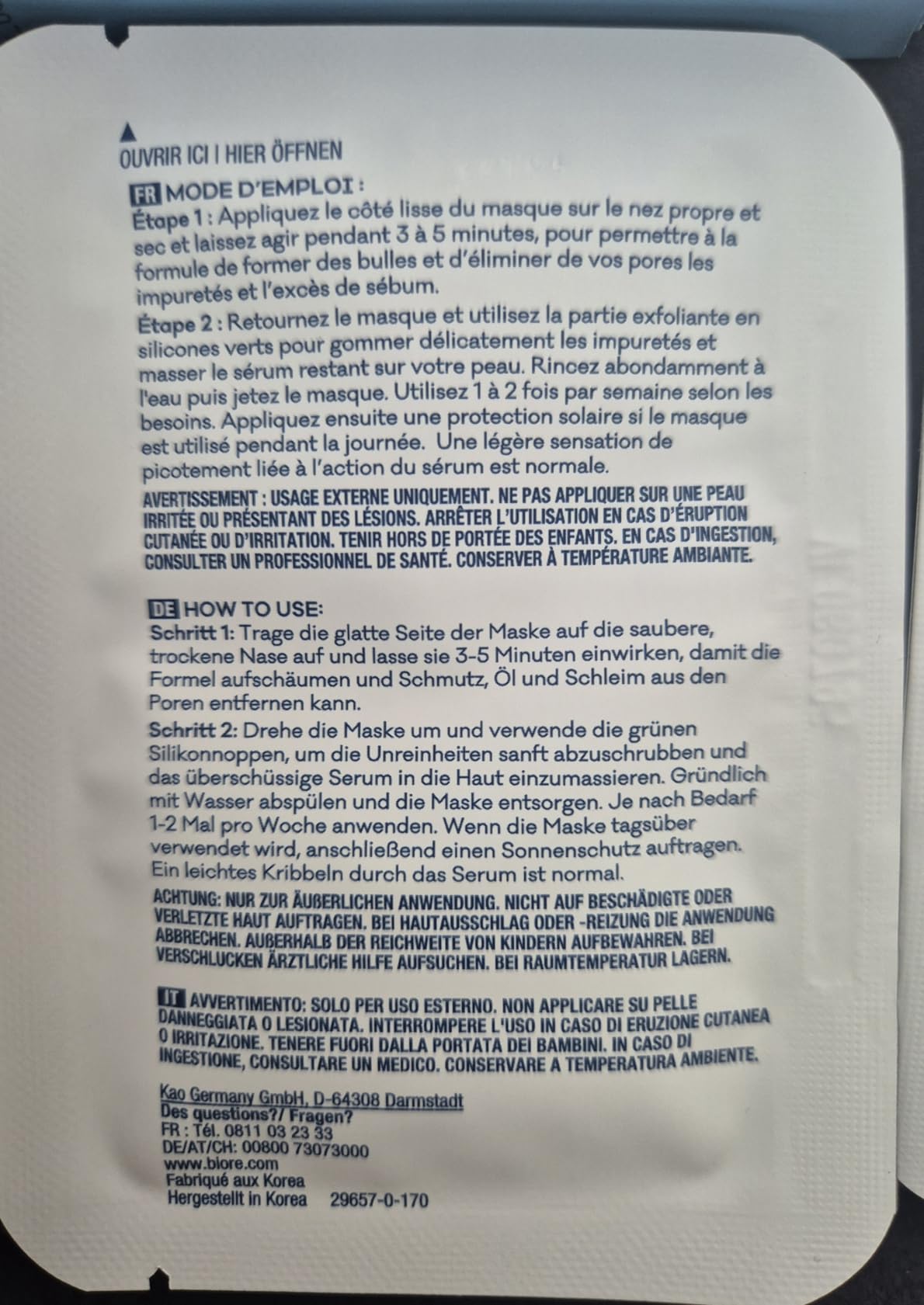 Enfin des pores propres