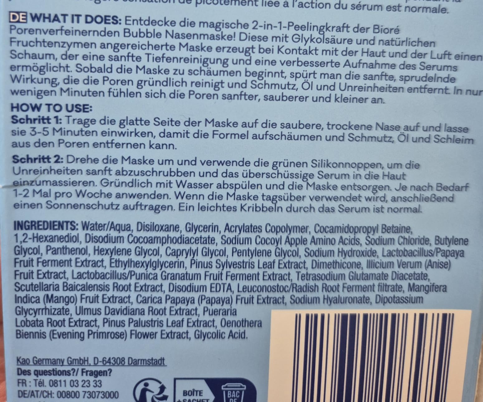 Doux grâce à l'acide glycolique
