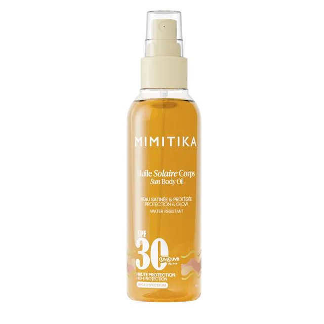 mimitika-huile-solaire-spf30-huile-de-protection-solaire-effet-glow image 1