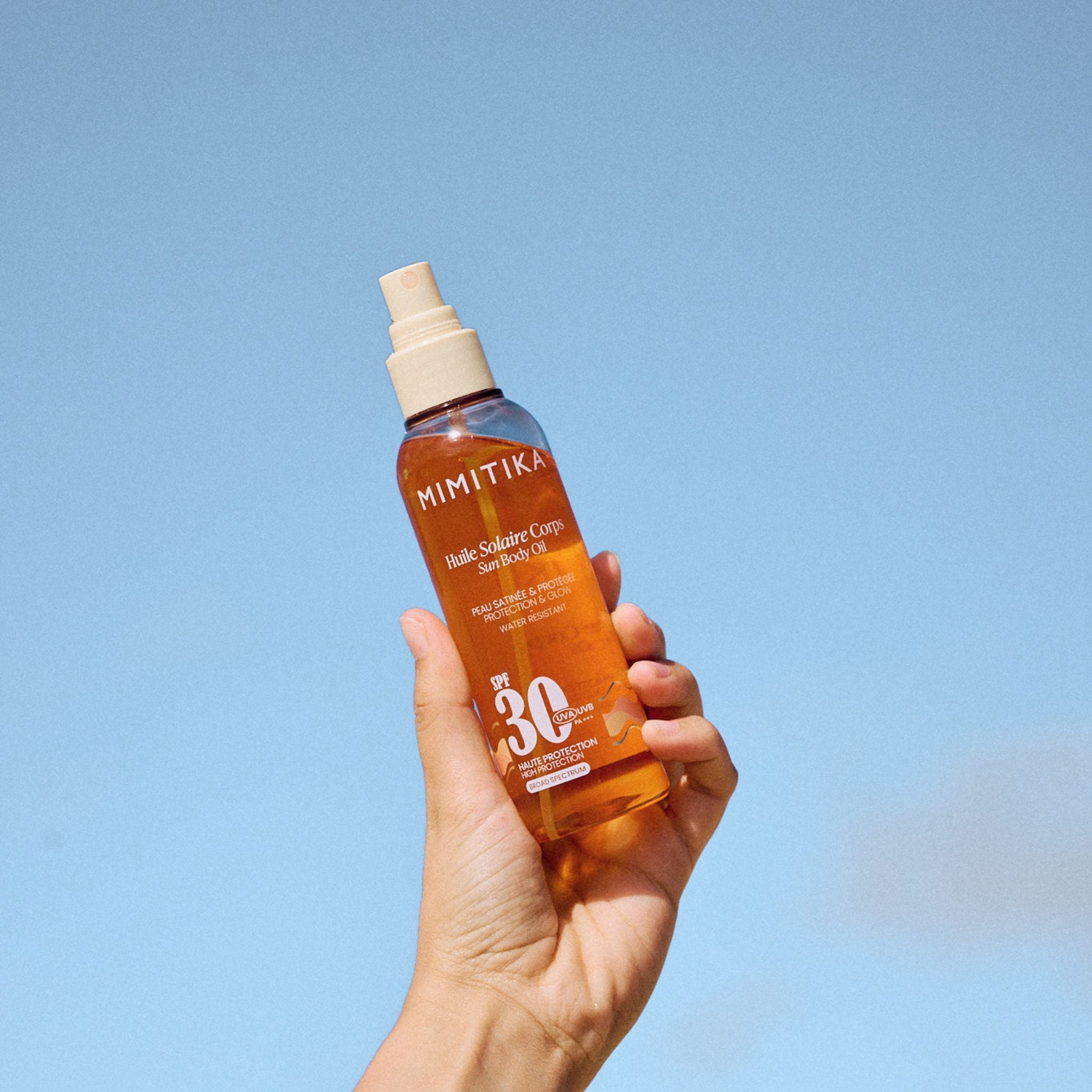 mimitika-huile-solaire-spf30-huile-de-protection-solaire-effet-glow image 5