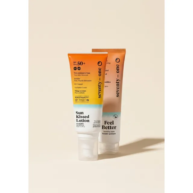 seventyone-percent-le-duo-visage-signature-lotion-spf50-baume-feel-better image 1