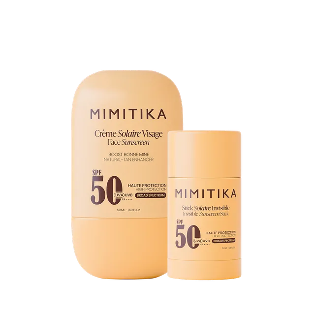 mimitika-duo-cr-me-visage-spf50-et-stick-solaire-spf50-invisible image 1