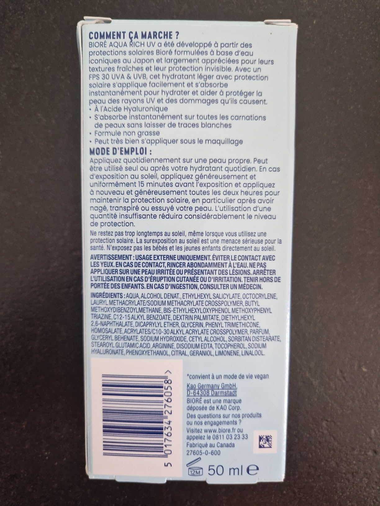 Trop légère pour plage intense