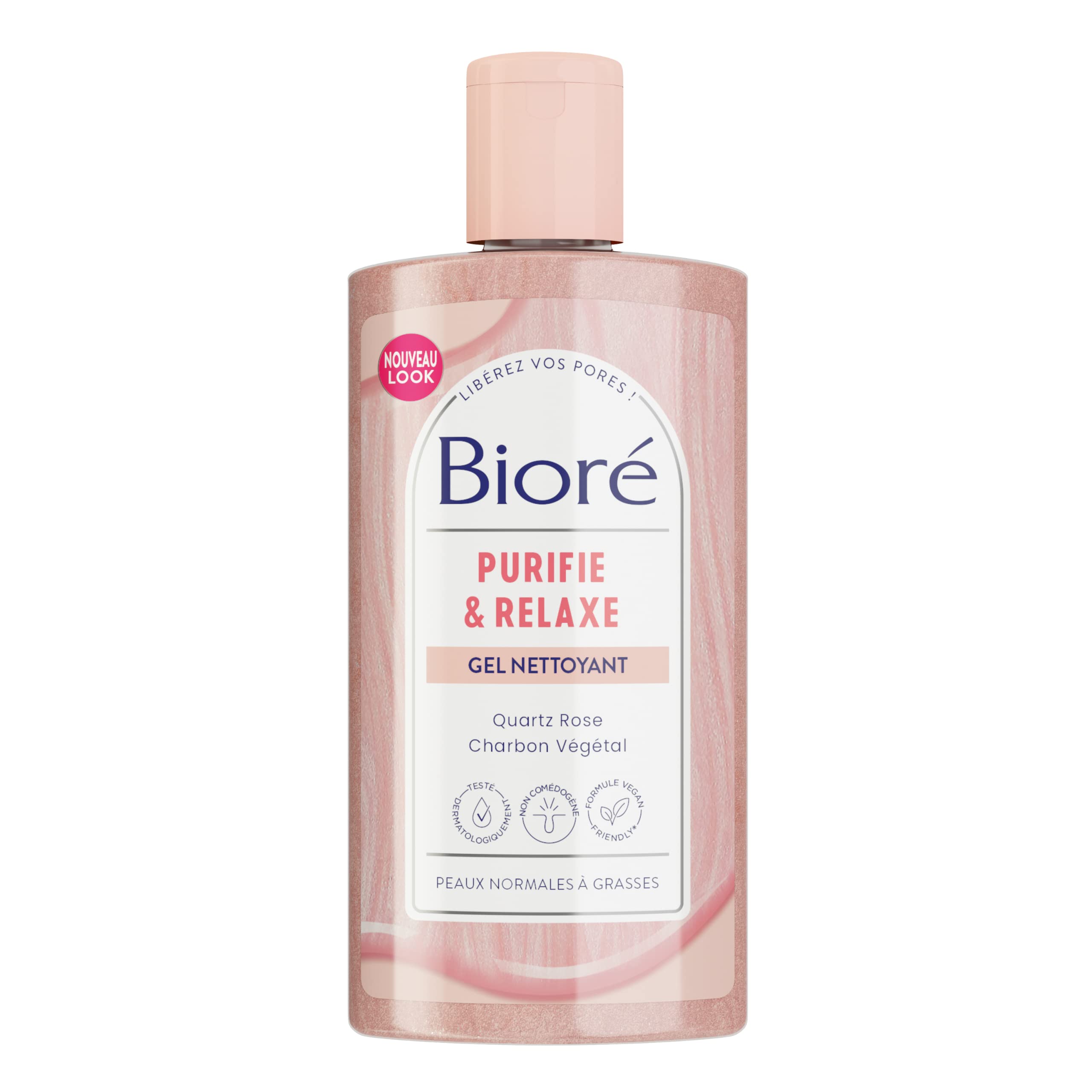 bior-gel-nettoyant-purifie-relaxe-quartz-rose-charbon-200-ml-gel-purifiant-anti- image 1