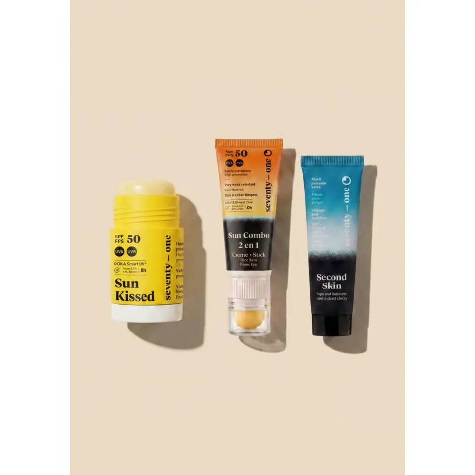 seventyone-percent-l-essentiel-nomade-kit-solaire-stick-spf50-sun-combo-baume image 1