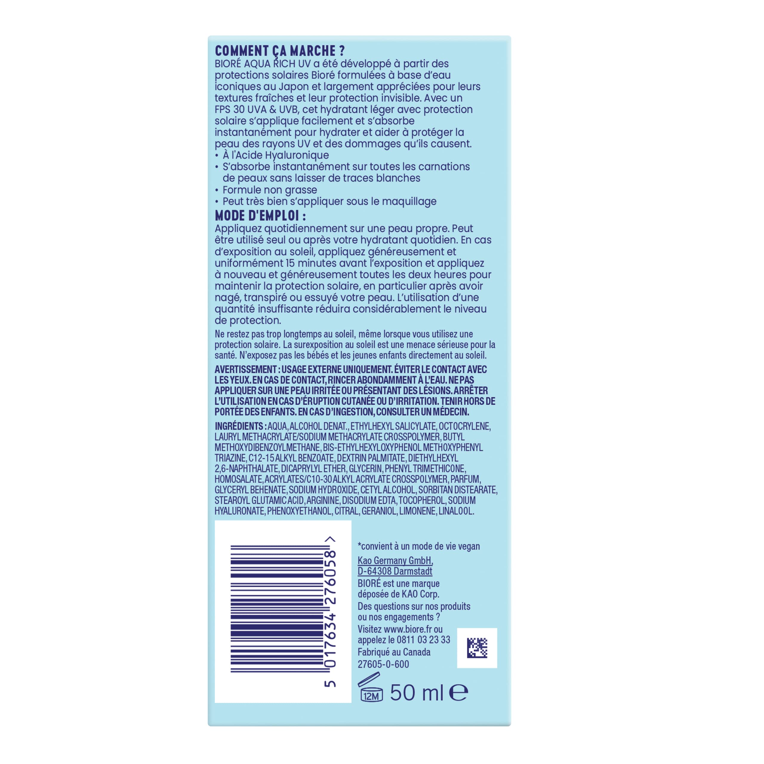 bior-aqua-rich-uv-spf30-pa-cr-me-solaire-visage-hydratante-acide-hyaluronique image 3