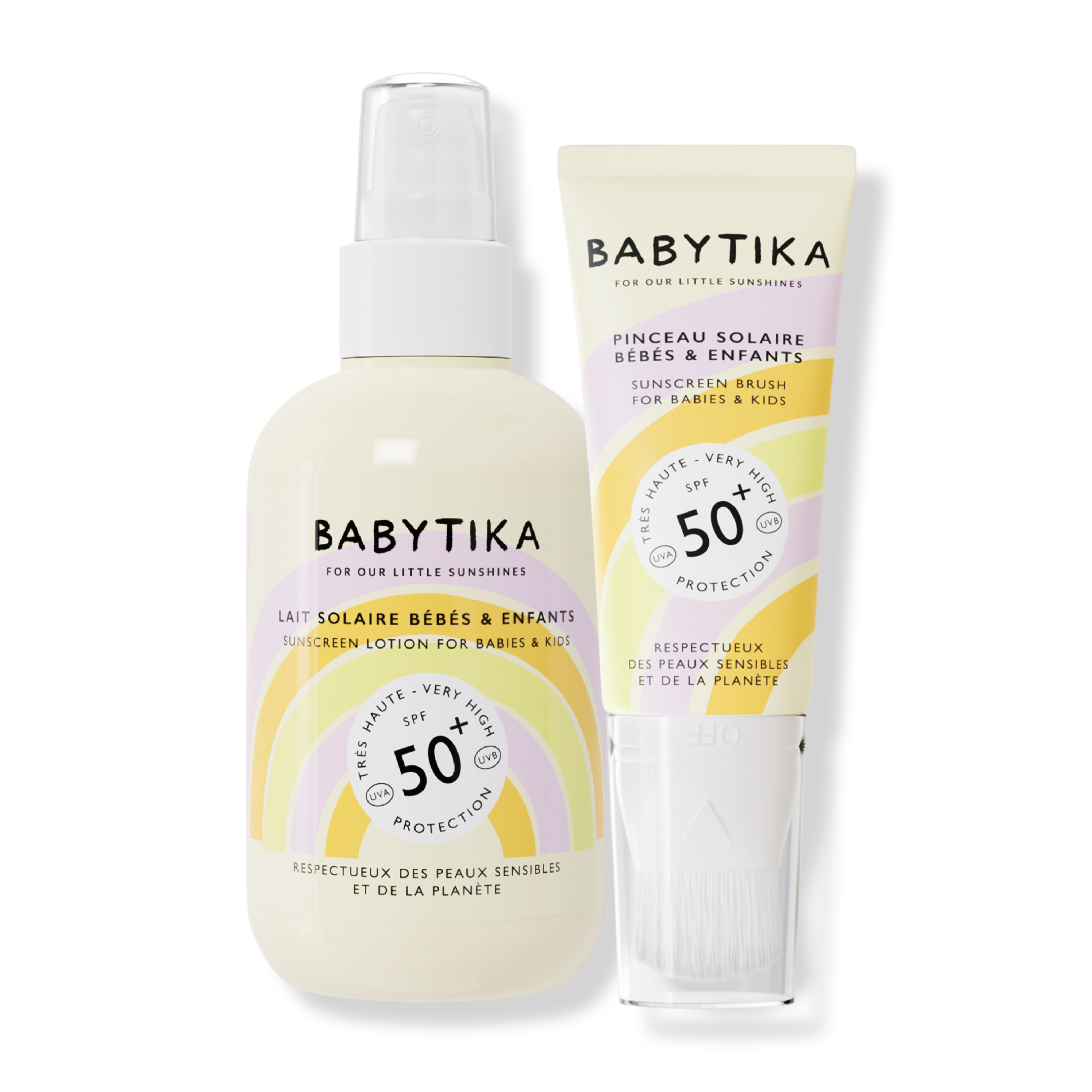 mimitika-duo-babytika-spf50-lait-solaire-enfant-pinceau-visage image 1