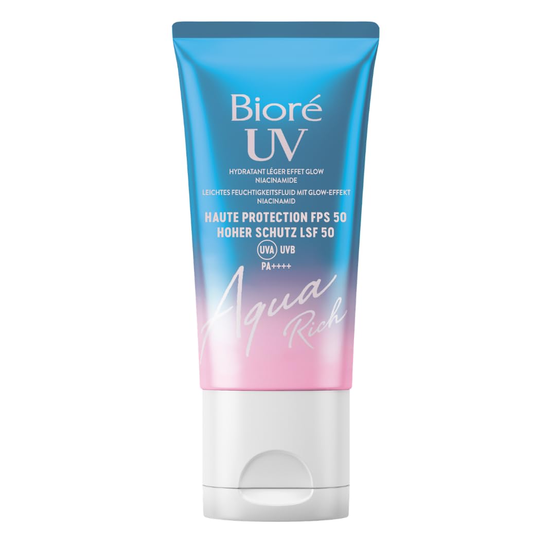 bior-uv-aqua-rich-hydratant-l-ger-effet-glow-fps-50-avec-niacinamide-50-ml image 2