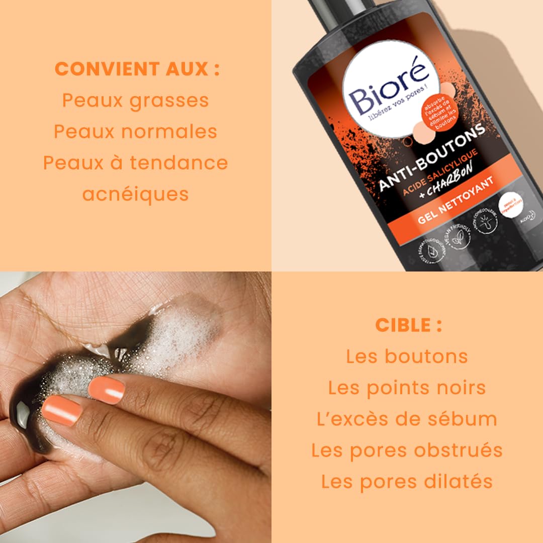 bior-gel-nettoyant-anti-boutons-charbon-acide-salicylique-200-ml image 3