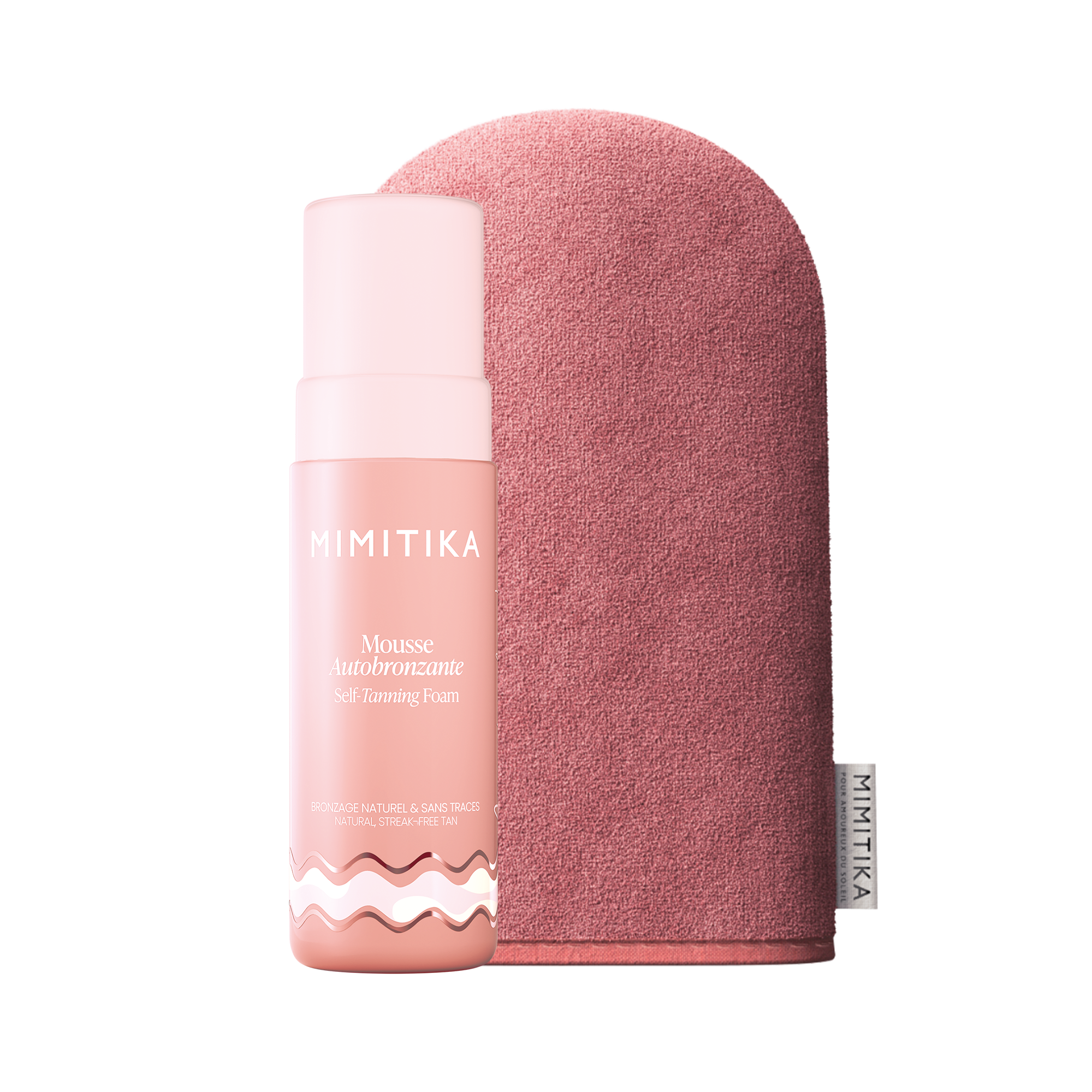 mimitika-routine-for-tan-lovers-mousse-autobronzante-corps-150-ml-gant-applicate image 1